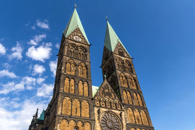 Low angle view of building against sky