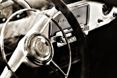 Close-up of vintage car