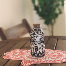 Close-up of vase on table at home