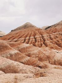 Scenic view of desert against sky