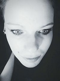 Close-up portrait of young woman