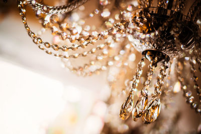 Full frame shot of chandelier