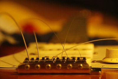 Close-up of guitar