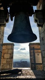 Built structures against the sky