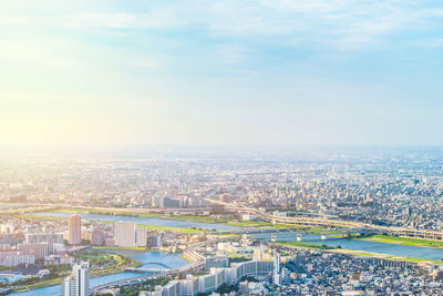 Cityscape against sky