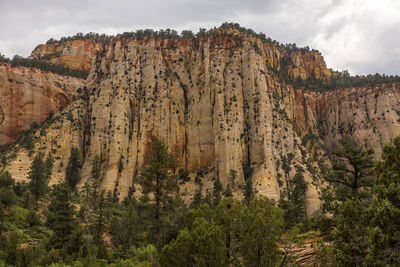 Scenic view of rocky mountains against sky