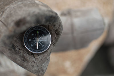 Close-up of arrow symbol