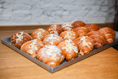 Close-up of food on table