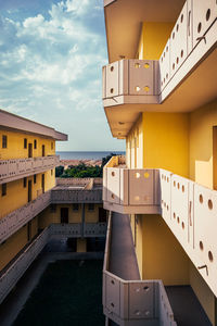 Buildings against sky in city