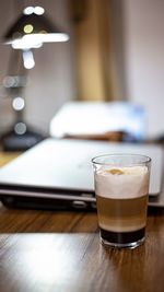 Close-up of coffee on table