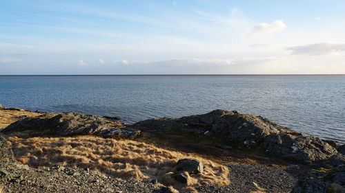 Scenic view of sea against sky