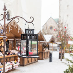 Winter in san candido. christmas atmosphere.