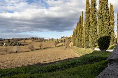 Panoramic view of landscape against sky