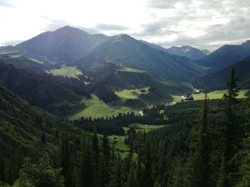 Scenic view of mountains