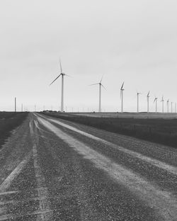 Road passing through field