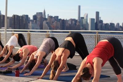 Group of people in city