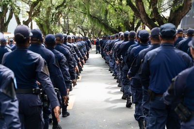 Municipal guard participating in the brazilian independence parade 