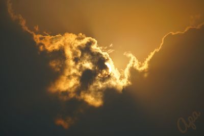 Low angle view of sky at night