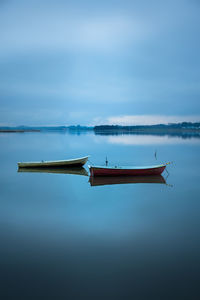 Boats at norsminde inlet, denmark