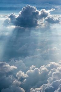 Low angle view of clouds in sky