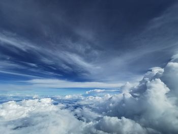 Low angle view of clouds in sky