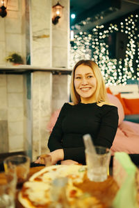 Portrait of a smiling young woman