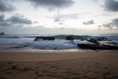 Scenic view of sea against sky