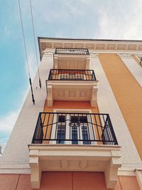 Low angle view of building against sky