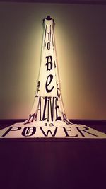 Low angle view of information sign