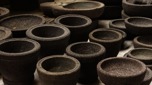 Close-up of bowls