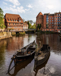 Beautiful view of the stint market in lüneburg, lower saxony, germany