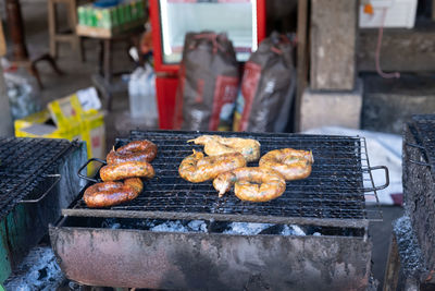 Close-up of food on table