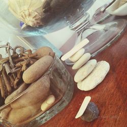 Close-up of food on table