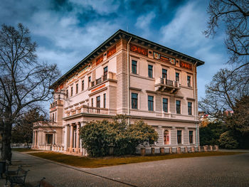 Low angle view of building against sky