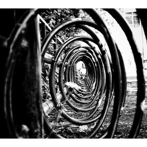 Close-up of spiral staircase