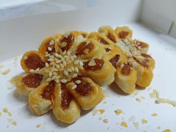 Close-up of dessert in plate