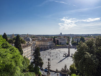 View of piazza del popolo square in rome