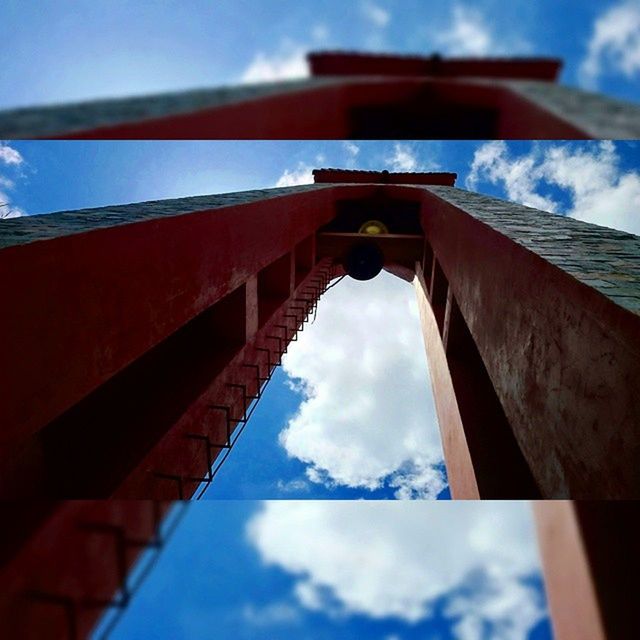 sky, architecture, built structure, low angle view, cloud - sky, cloud, building exterior, reflection, cloudy, window, day, no people, outdoors, close-up, part of, glass - material, sunlight, blue, nature, cropped