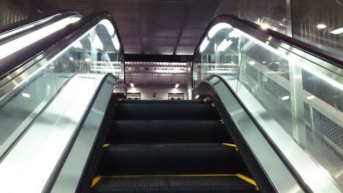 Escalator at subway station