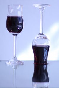 Close-up of beer glass on table