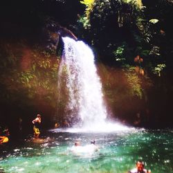 People enjoying in water