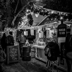 Group of people in front of building