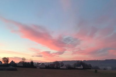 Scenic view of sky during sunset