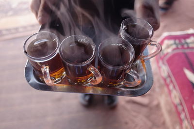 Tea in bedouin tent