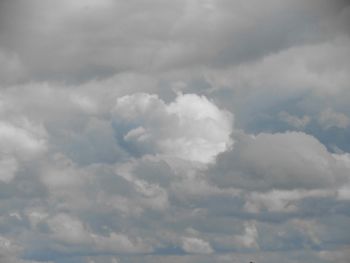 Low angle view of cloudy sky