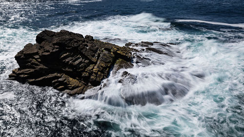 Scenic view of sea waves