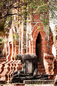 View of old ruin building