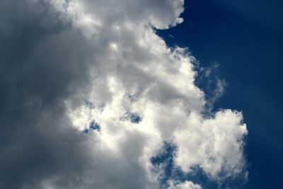 Low angle view of clouds in sky