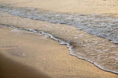 High angle view of beach