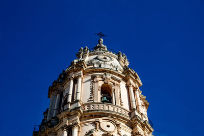 The bell tower of a church in modica